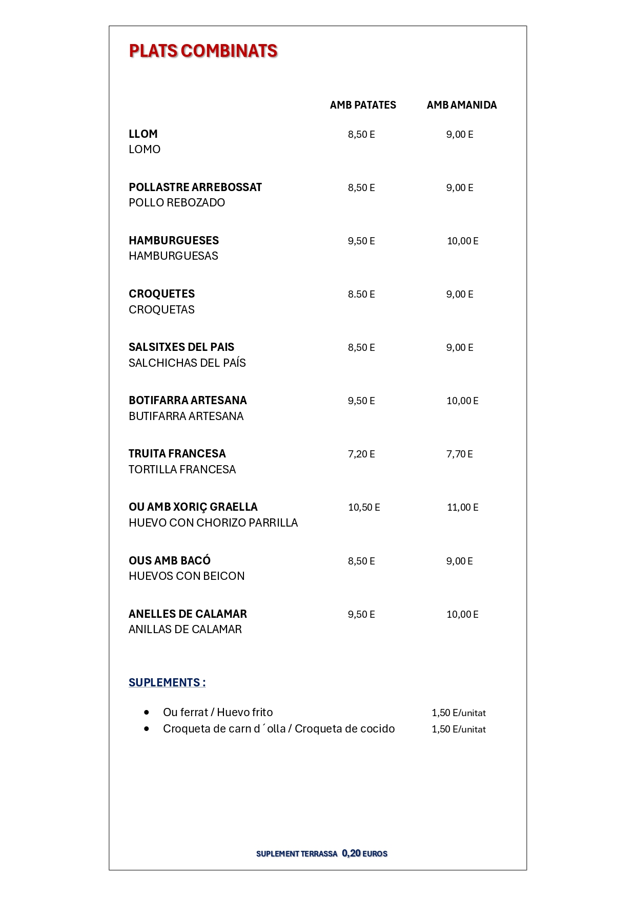 PLATS COMBINATS '25